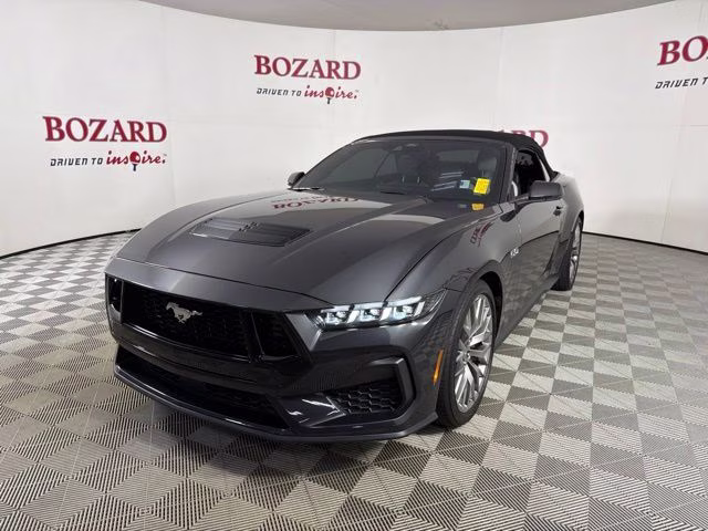 2024 Gray Metallic Ford Mustang GT Premium RWD Convertible