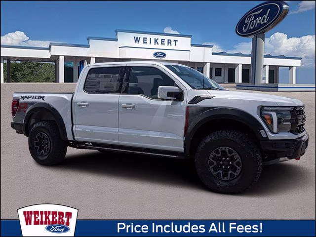 2025 White Metallic Ford F-150 Raptor 4X4 Truck