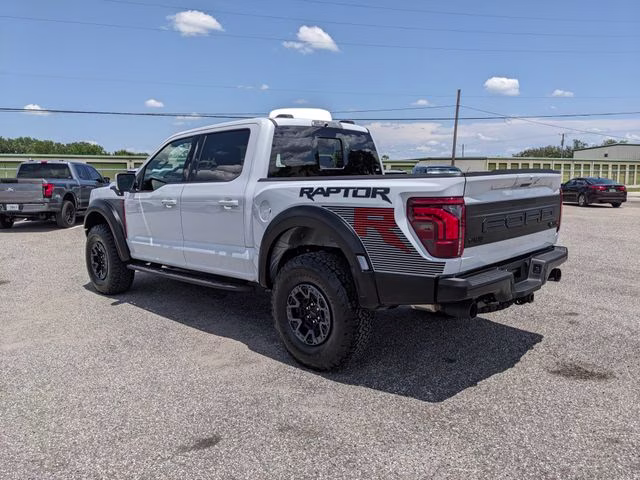 2025 White Metallic Ford F-150 Raptor 4X4 Truck
