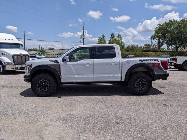 2025 White Metallic Ford F-150 Raptor 4X4 Truck