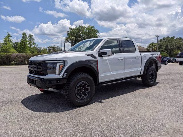 2025 White Metallic Ford F-150 Raptor 4X4 Truck