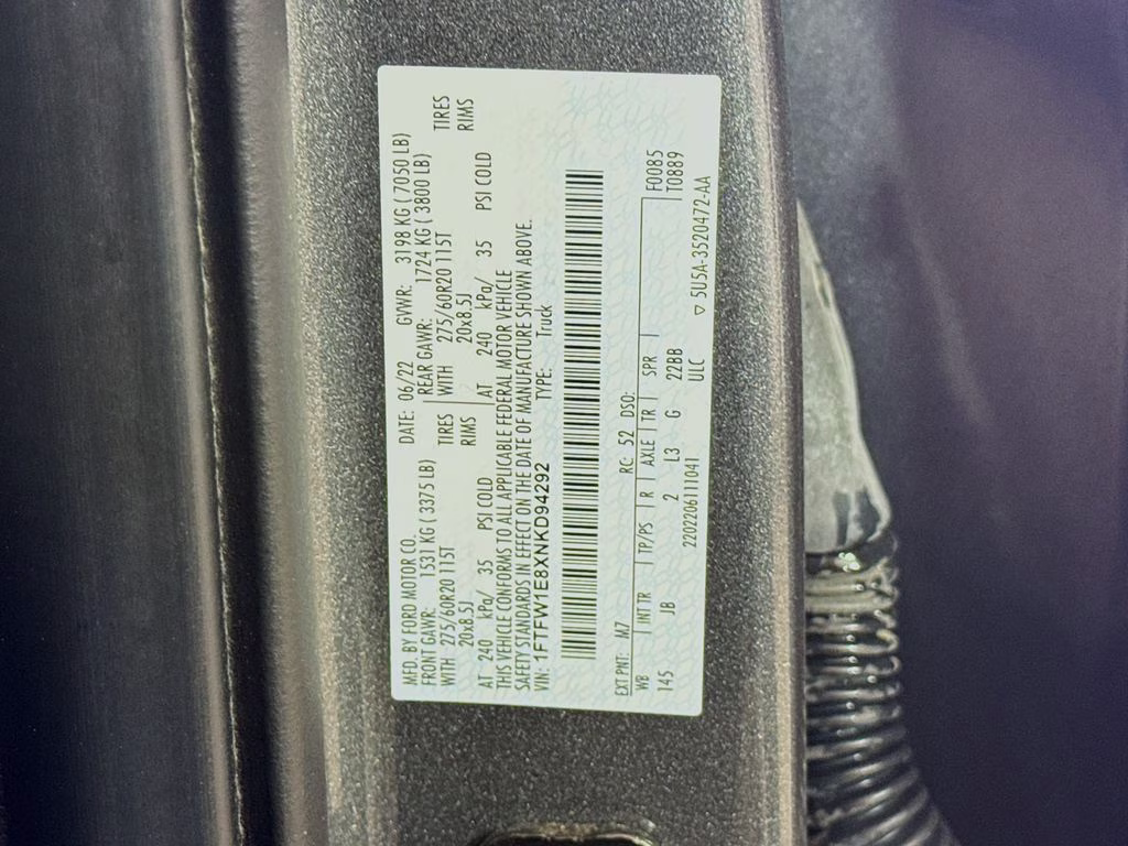 2022 Gray Metallic Ford F-150 XL 4X4 Truck