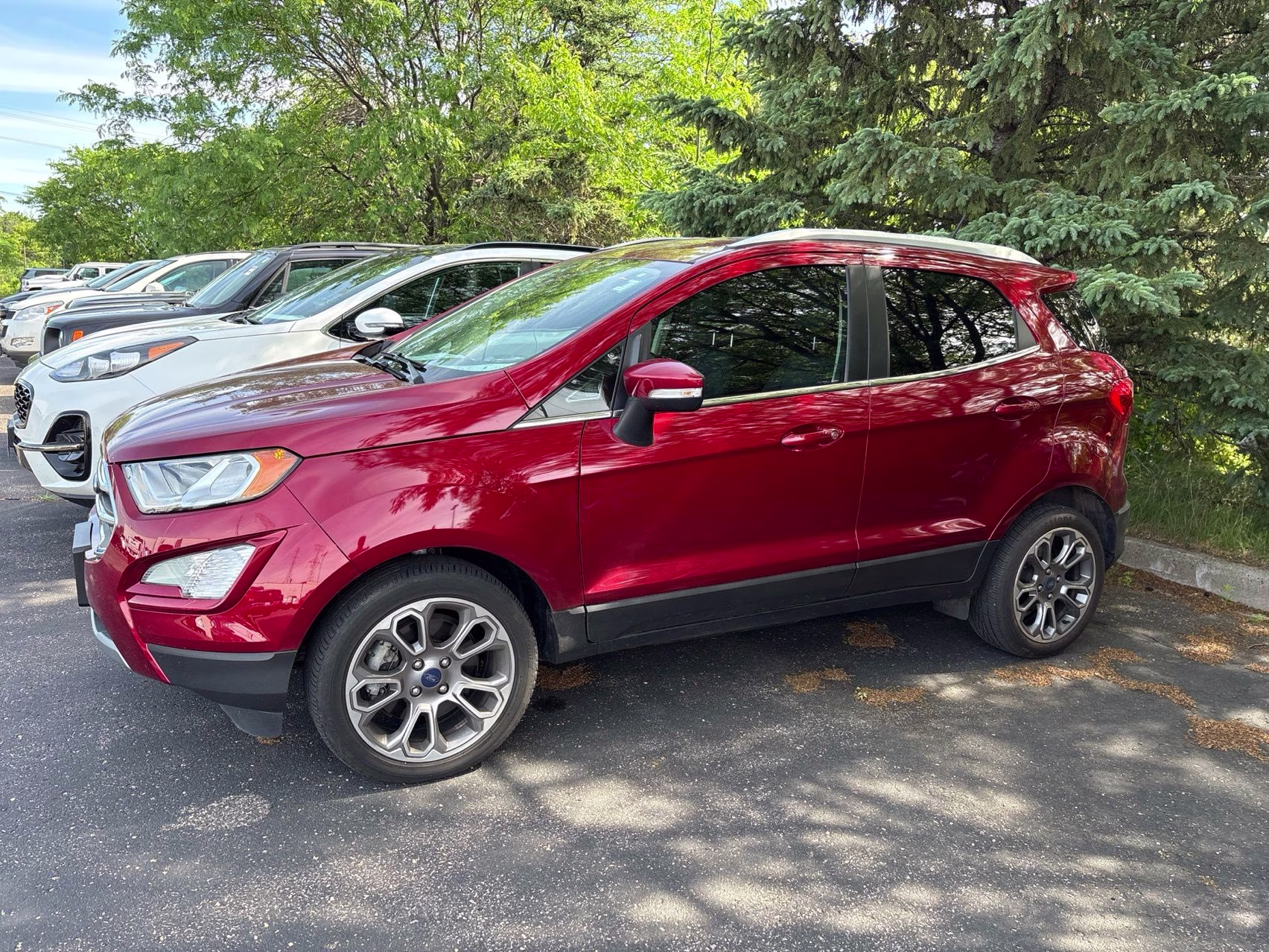 2018 Ruby Red Metallic Ford EcoSport Titanium FWD SUV