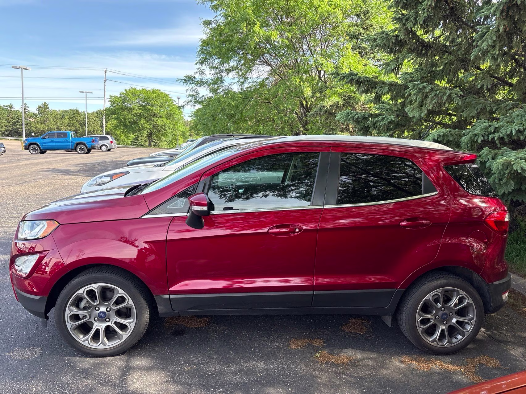 2018 Ruby Red Metallic Ford EcoSport Titanium FWD SUV