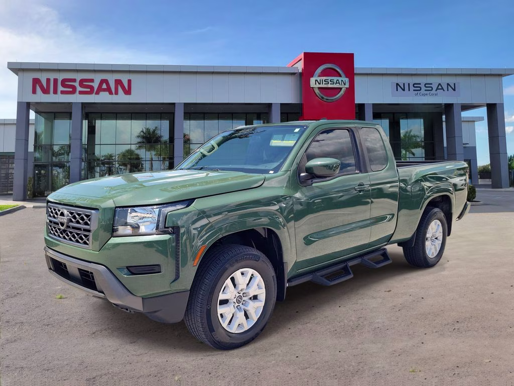 2023 Tactical Green Metallic Nissan Frontier SV 4X4 Truck