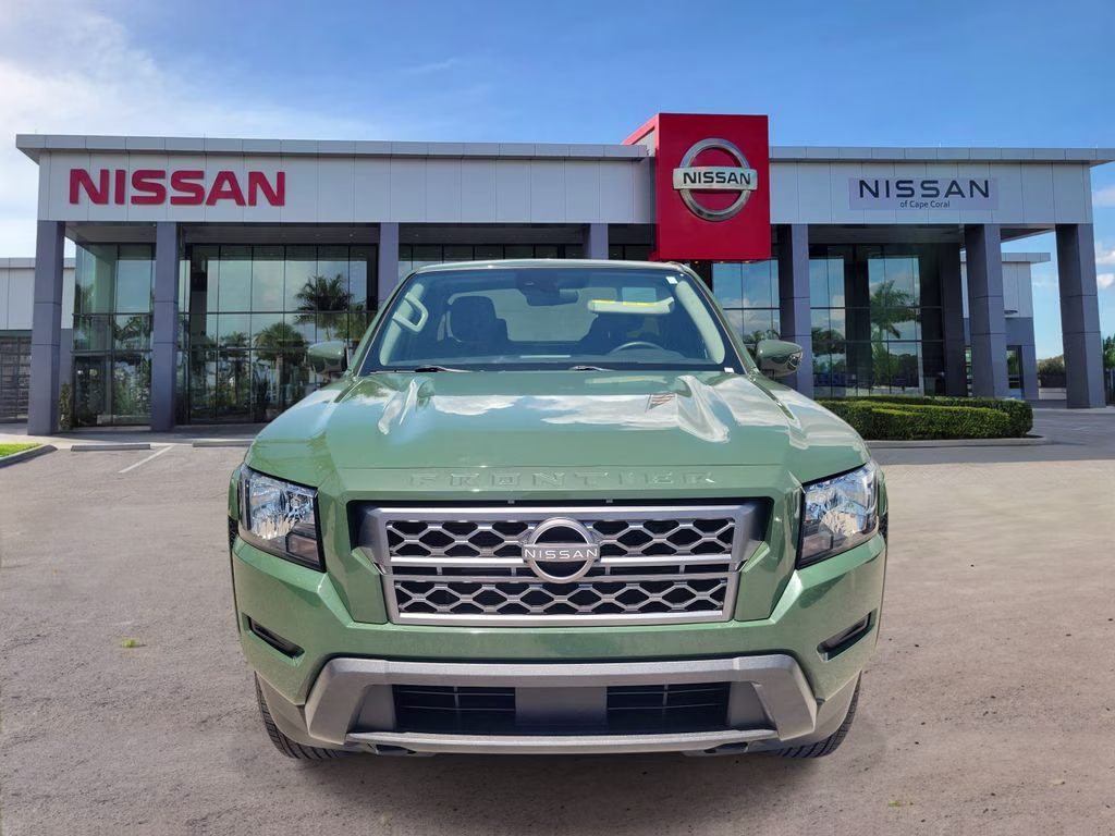 2023 Tactical Green Metallic Nissan Frontier SV 4X4 Truck