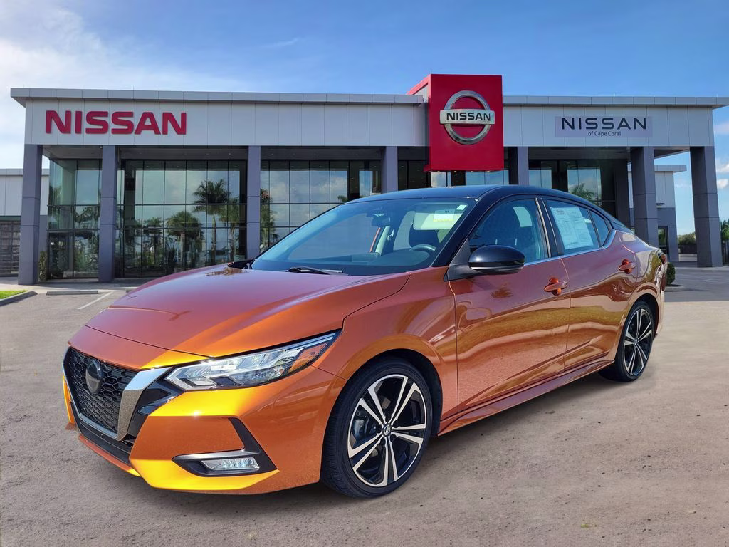2021 Monarch Orange/Super Black Nissan Sentra SR FWD Sedan