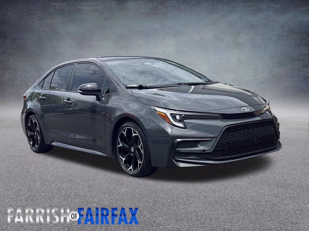 2025 Midnight Black Metallic Toyota Corolla FX FWD Sedan