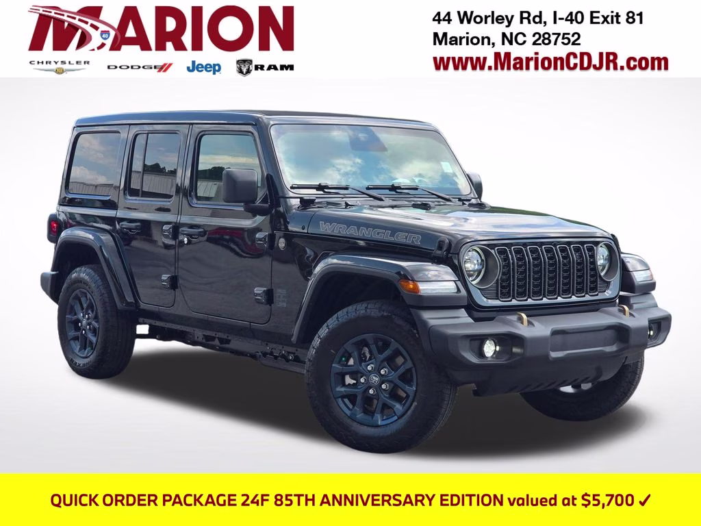 2026 Black Clearcoat Jeep Wrangler 85th Anniversary Edition 4X4 SUV