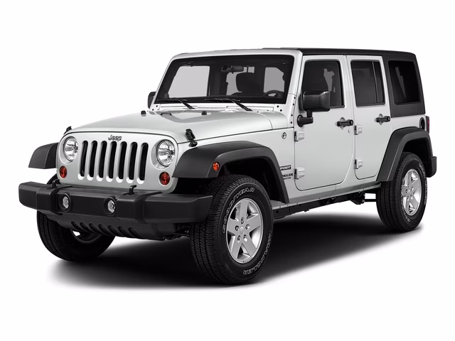 2017 Bright White Clearcoat Jeep Wrangler Unlimited Sport 4X4 SUV