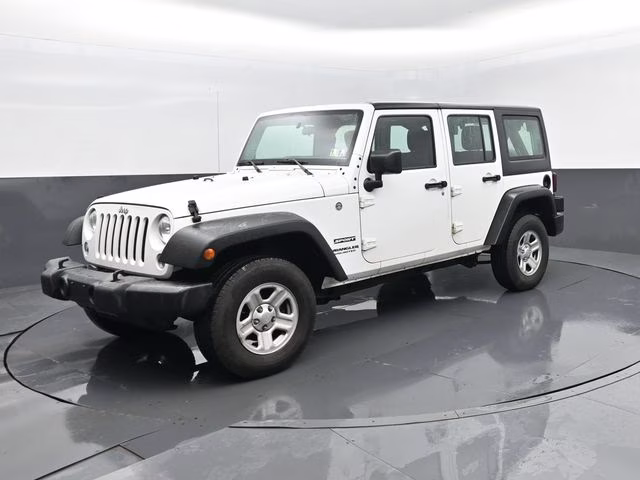 2017 Bright White Clearcoat Jeep Wrangler Unlimited Sport 4X4 SUV