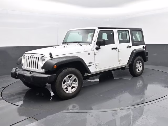 2017 Bright White Clearcoat Jeep Wrangler Unlimited Sport 4X4 SUV