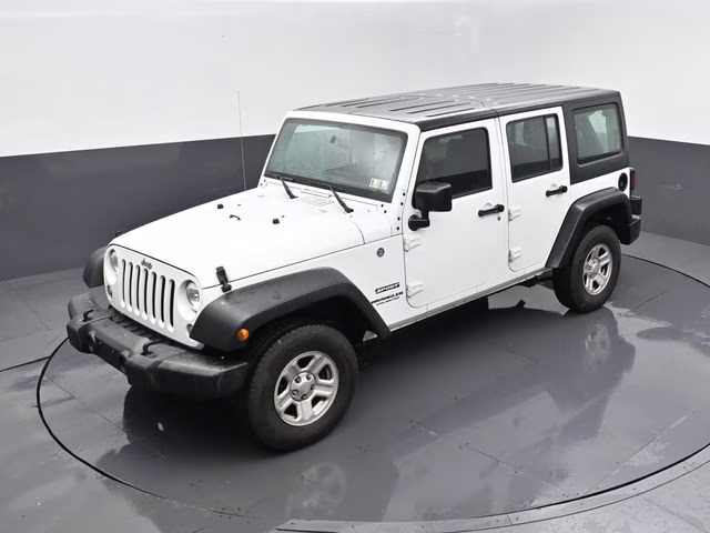 2017 Bright White Clearcoat Jeep Wrangler Unlimited Sport 4X4 SUV