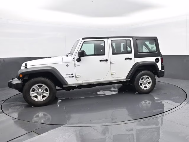2017 Bright White Clearcoat Jeep Wrangler Unlimited Sport 4X4 SUV