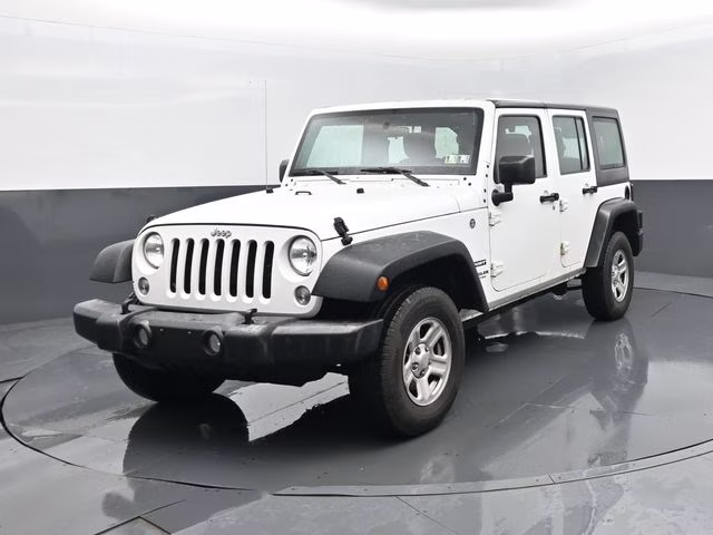 2017 Bright White Clearcoat Jeep Wrangler Unlimited Sport 4X4 SUV