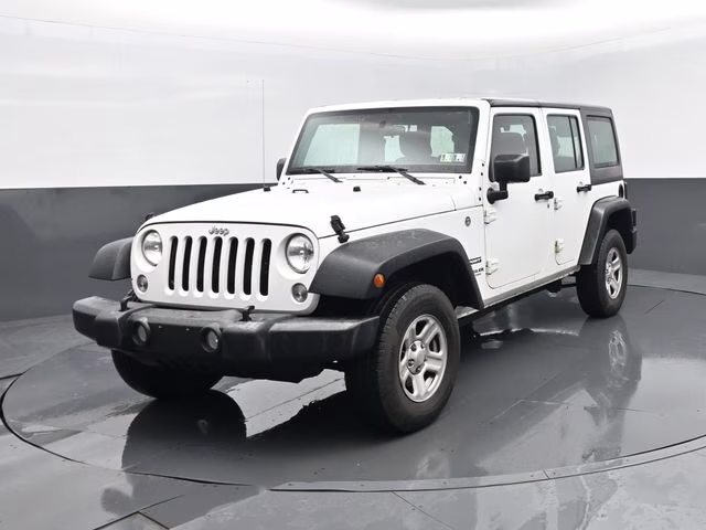 2017 Bright White Clearcoat Jeep Wrangler Unlimited Sport 4X4 SUV
