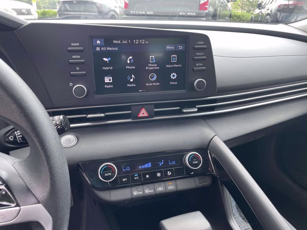 2025 Intense Blue Hyundai Elantra Hybrid Blue FWD Sedan