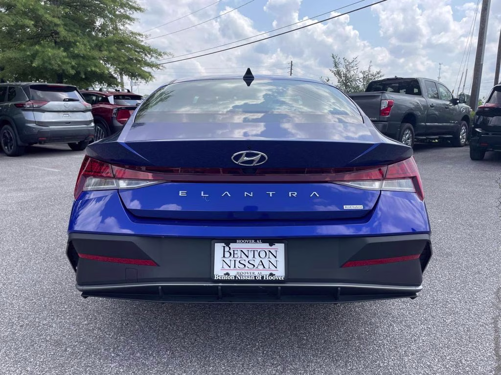 2025 Intense Blue Hyundai Elantra Hybrid Blue FWD Sedan