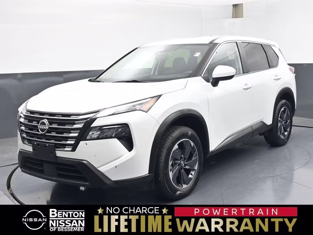 2024 Everest White Pearl Nissan Rogue SV AWD SUV