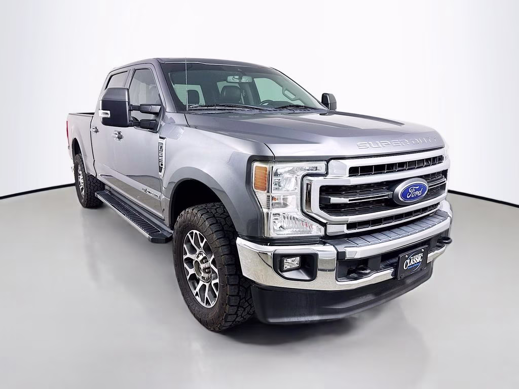 2021 Gray Metallic Ford Super Duty F-250 SRW Lariat 4X4 Truck
