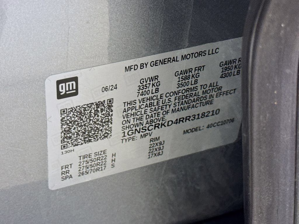 2024 Sterling Gray Metallic Chevrolet Tahoe RST RWD SUV