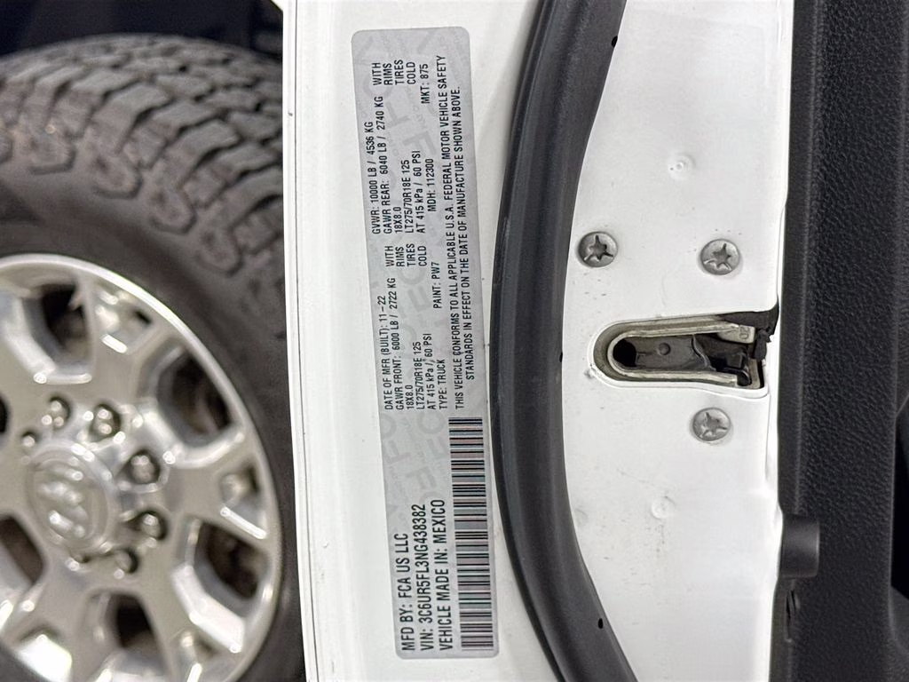 2022 Bright White Clearcoat Ram 2500 Laramie 4X4 Truck