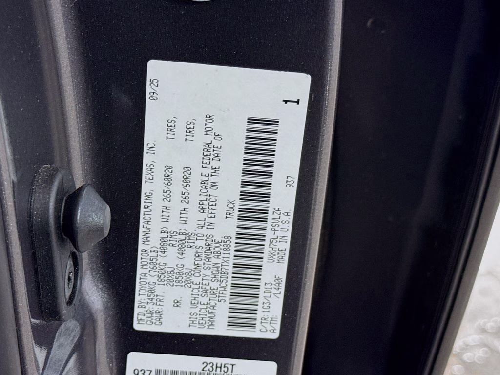 2026 Magnetic Gray Metallic Toyota Tundra Hybrid Limited 4X4 Truck