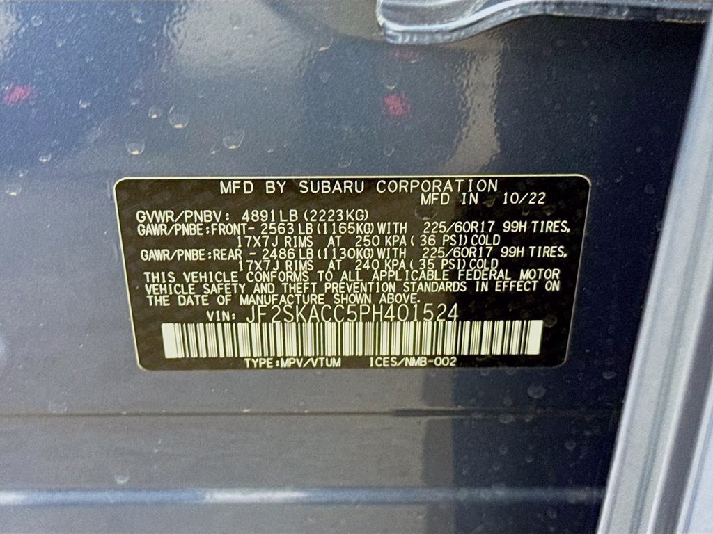 2023 Horizon Blue Pearl Subaru Forester Base AWD SUV