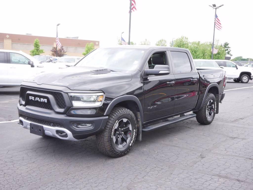 2019 Diamond Black Crystal Pearlcoat Ram 1500 Rebel 4X4 Truck