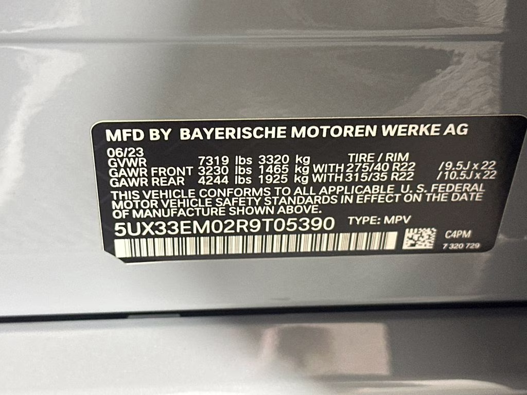 2024 Brooklyn Gray Metallic BMW X7 M60i AWD SUV