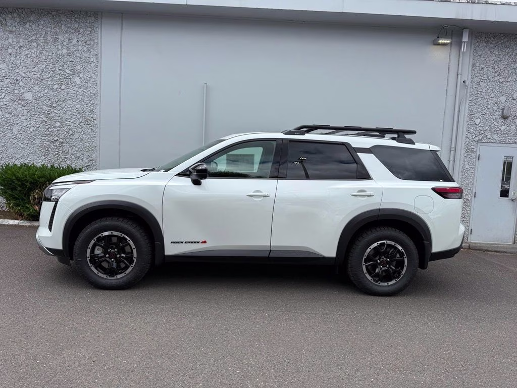 2026 Everest White Pearl Tricoat Nissan Pathfinder Rock Creek 4X4 SUV