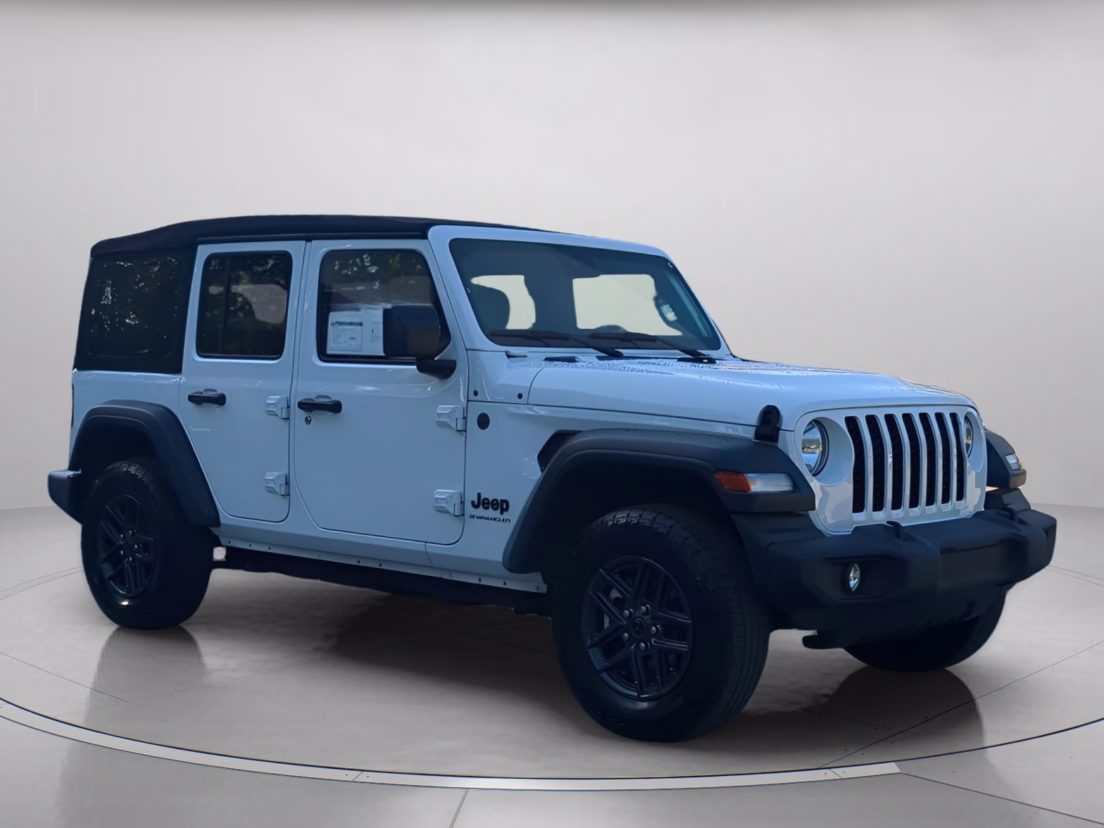 2024 Bright White Clearcoat Jeep Wrangler Sport S 4X4 Convertible