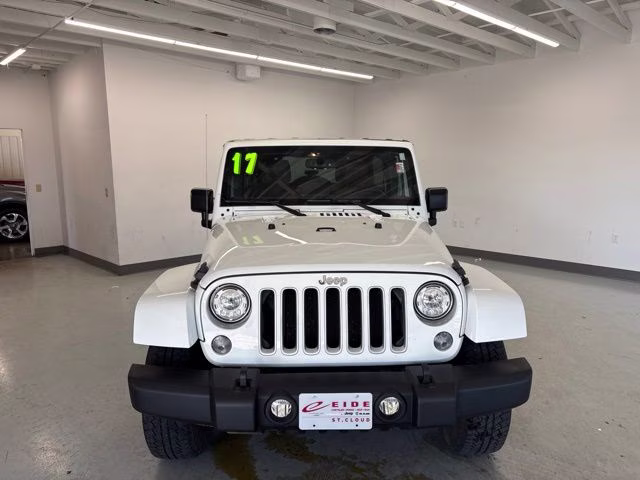 Used 2017 Jeep Wrangler Unlimited Sahara with VIN 1C4HJWEG1HL550889 for sale in Waite Park, Minnesota