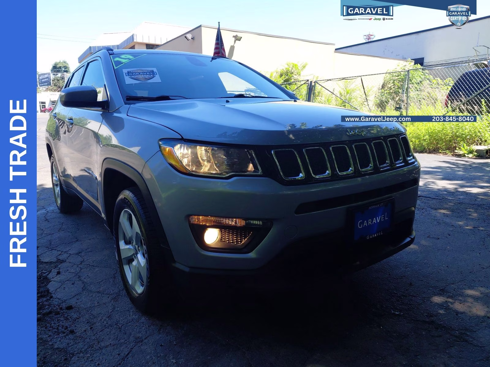 2019 Billet Silver Metallic Clearcoat Jeep Compass Latitude 4X4 SUV