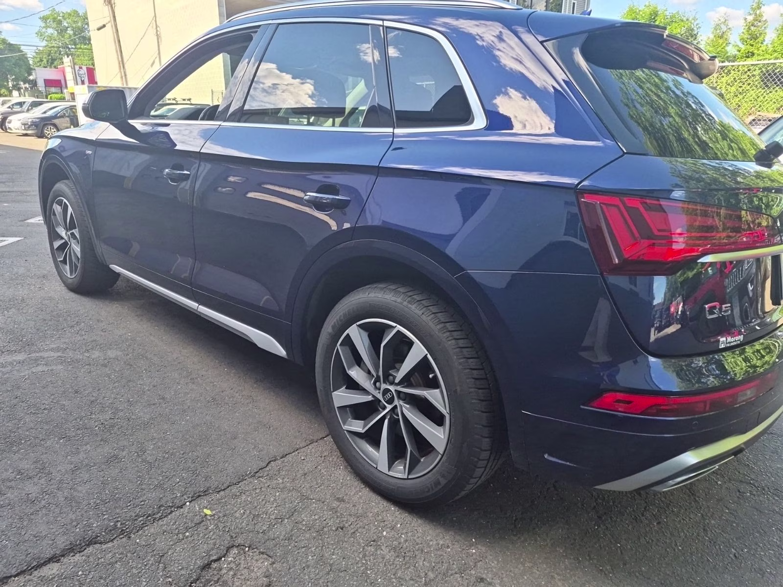 2022 Navarra Blue Metallic Audi Q5 45 S line Premium SUV