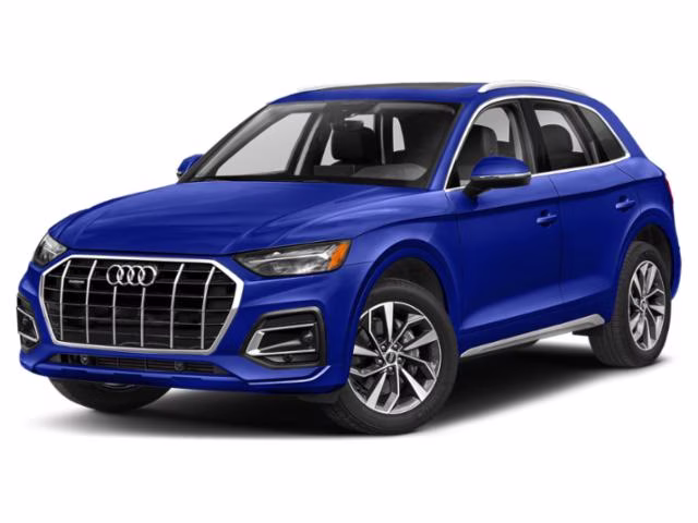 2022 Blue Audi Q5 45 S line Premium AWD SUV