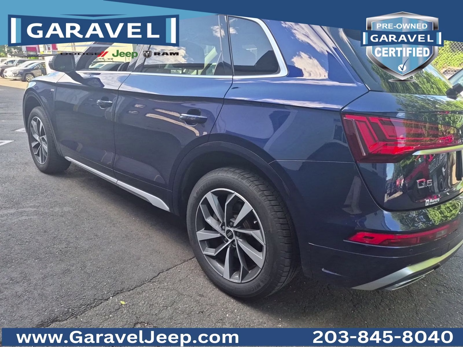 2022 Navarra Blue Metallic Audi Q5 45 S line Premium AWD SUV