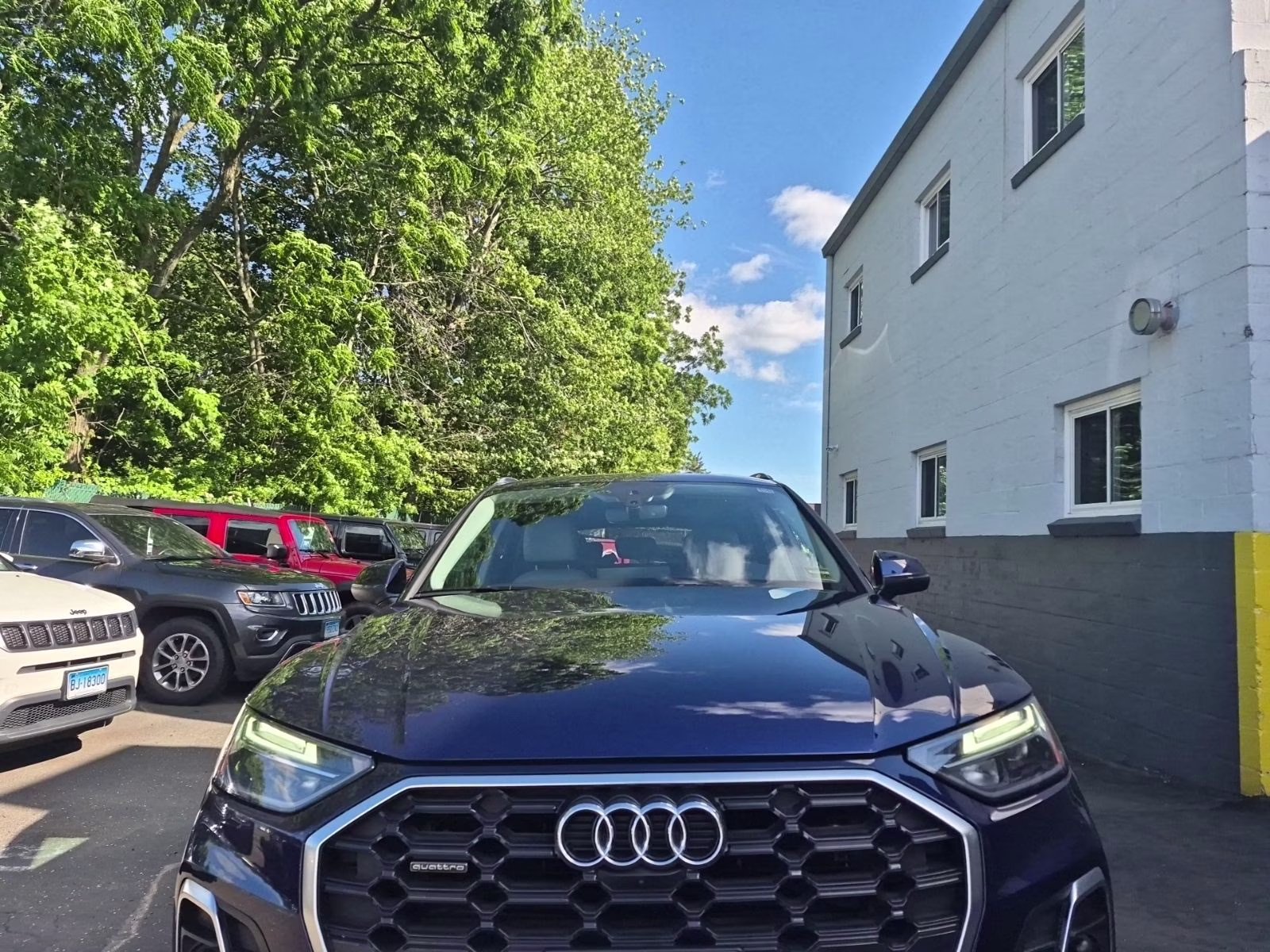 2022 Navarra Blue Metallic Audi Q5 45 S line Premium AWD SUV