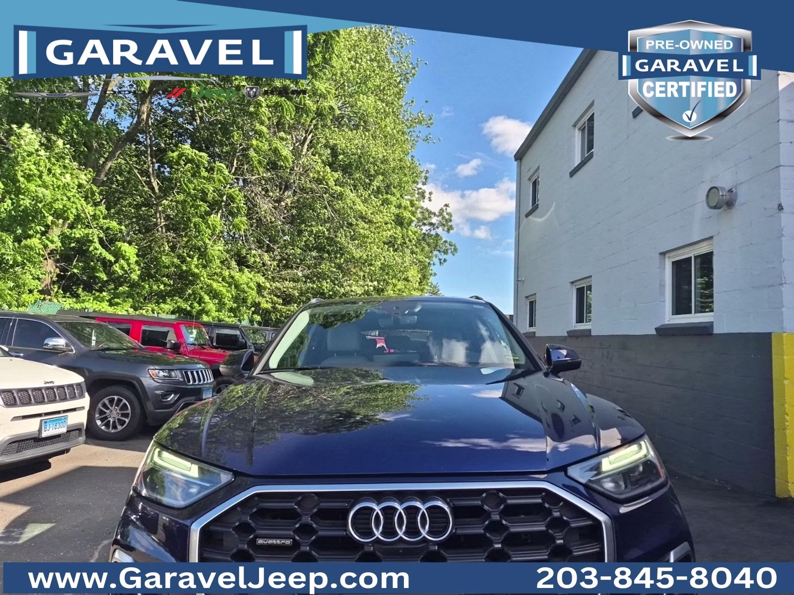 2022 Navarra Blue Metallic Audi Q5 45 S line Premium AWD SUV