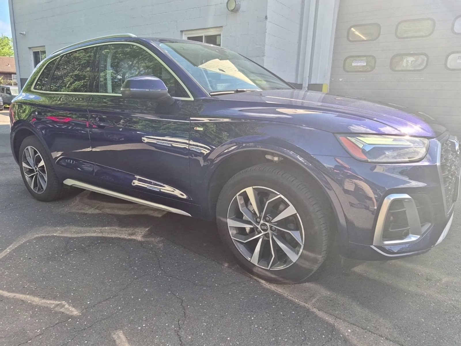 2022 Navarra Blue Metallic Audi Q5 45 S line Premium AWD SUV
