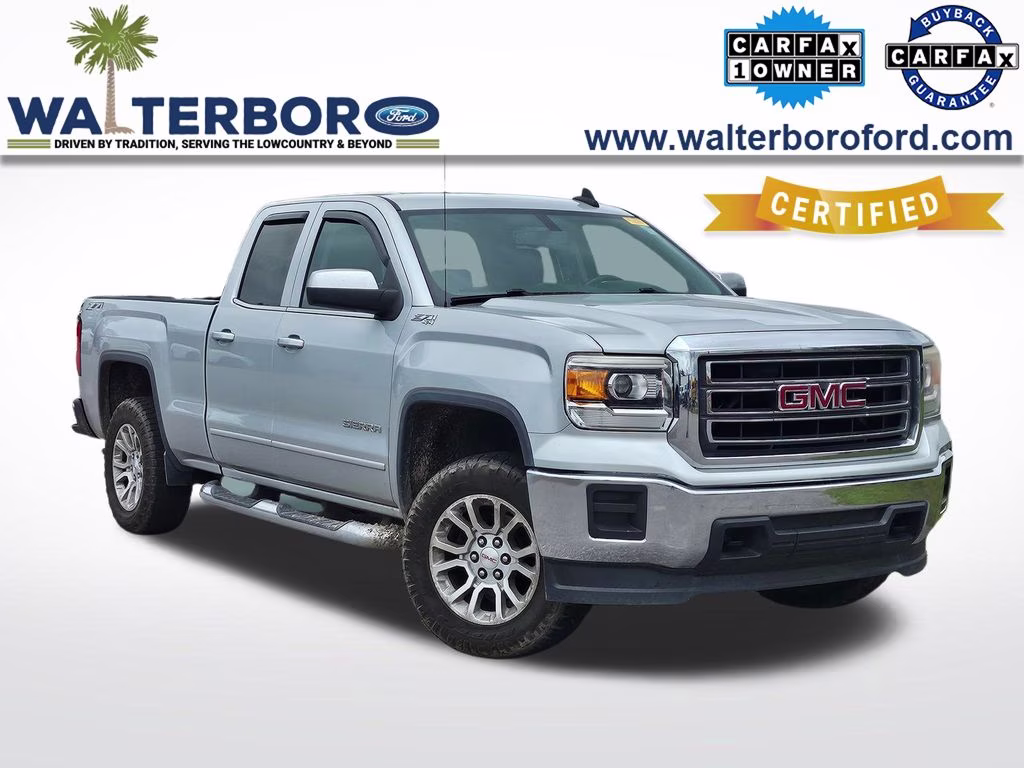 2015 Quicksilver Metallic GMC Sierra 1500 SLE 4X4 Truck