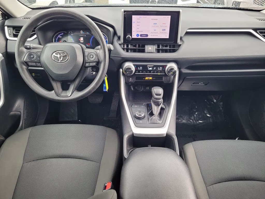 2025 Midnight Black Metallic Toyota RAV4 Hybrid Hybrid LE AWD SUV