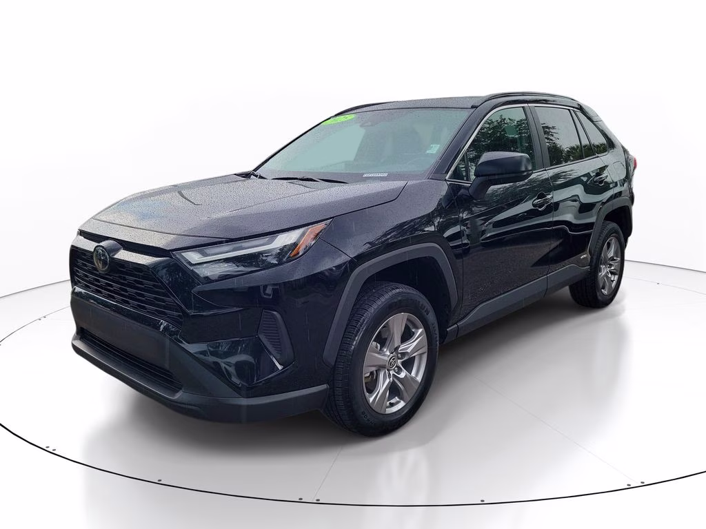 2025 Midnight Black Metallic Toyota RAV4 Hybrid Hybrid LE AWD SUV