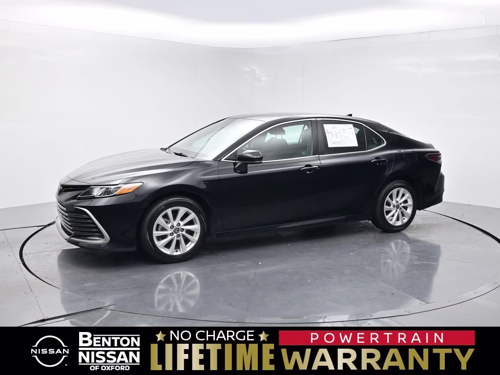 2024 Midnight Black Metallic Toyota Camry LE FWD Sedan
