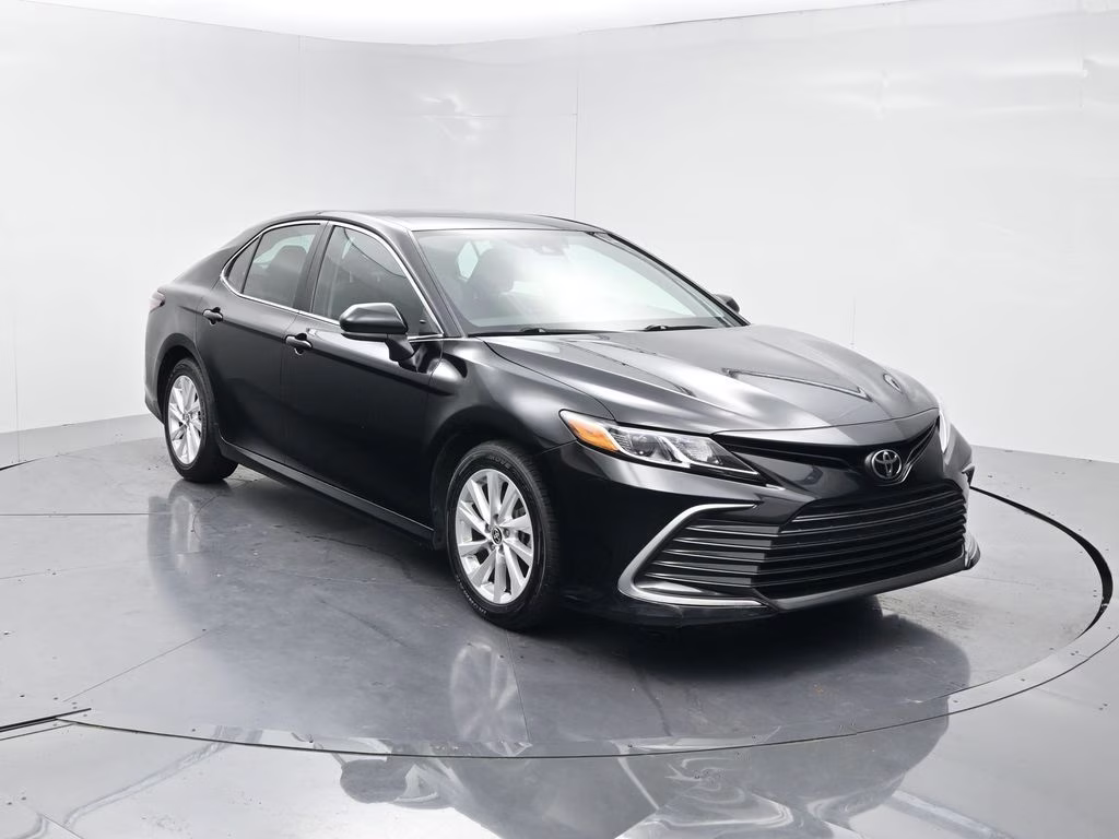 2024 Midnight Black Metallic Toyota Camry LE FWD Sedan