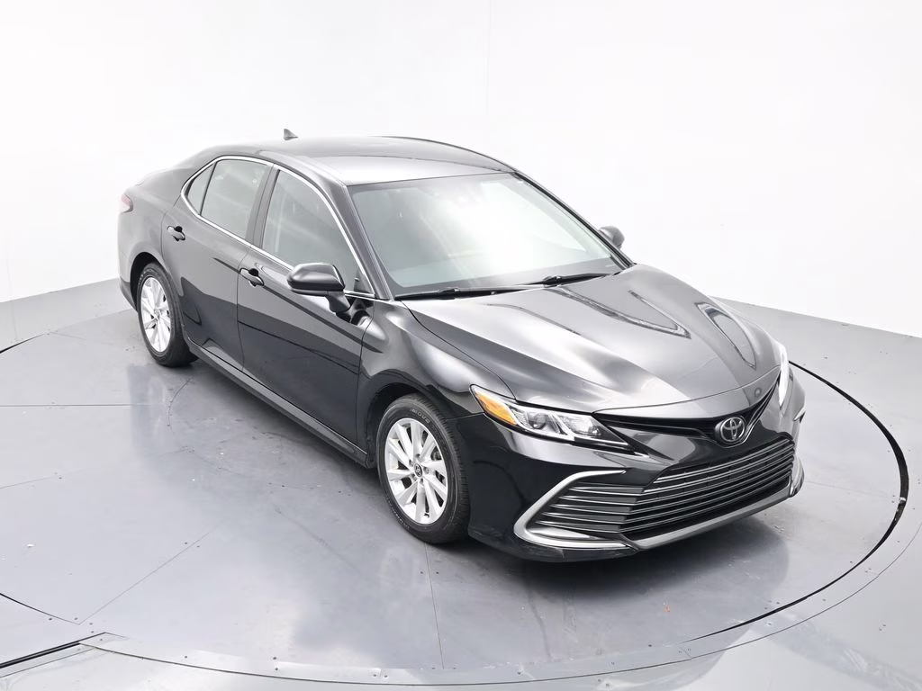 2024 Midnight Black Metallic Toyota Camry LE FWD Sedan