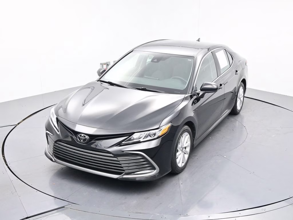 2024 Midnight Black Metallic Toyota Camry LE FWD Sedan