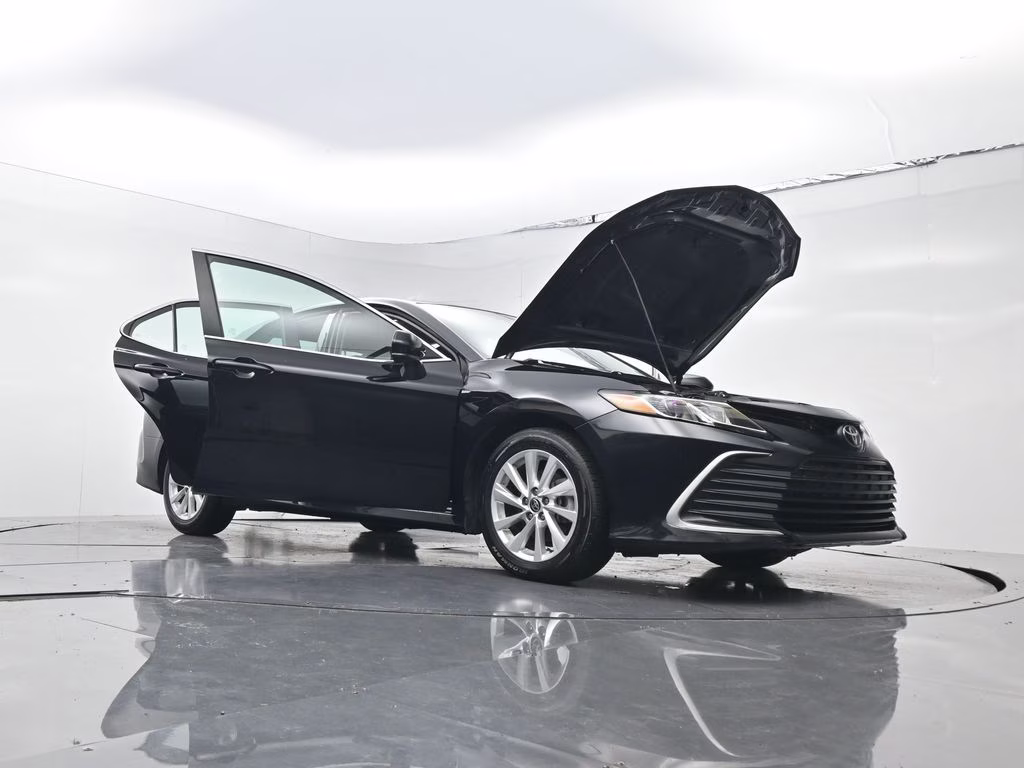 2024 Midnight Black Metallic Toyota Camry LE FWD Sedan