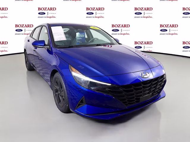 2021 Intense Blue Hyundai Elantra SEL FWD Sedan