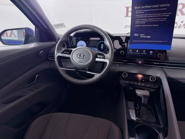 2021 Intense Blue Hyundai Elantra SEL FWD Sedan